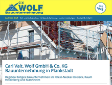 Tablet Screenshot of cv-wolf.de